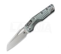 Coltello pieghevole Microtech MSI Ram-Lok, Ice Blue Ano Frag, Stonewash