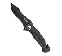 COLTELLO PIEGHEVOLE MILTEC CACCIA PESCA SURVIVAL LAMA MISTA IN ACCIAIO 440