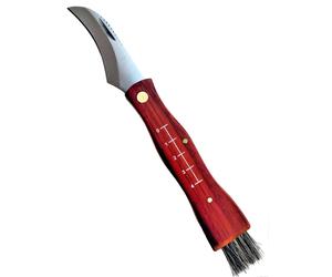 Coltello pieghevole Per Raccolta Funghi e Tartufi Con Pennello Spazzola e Metro