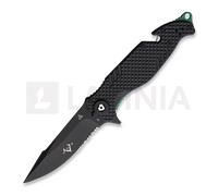 Coltello pieghevole V Nives TGL Trailblazer, nero, dentatura lama