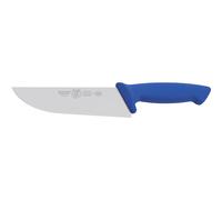 Coltello Professionale per affettare manico protetto cm 18, colore Blu manico in ergonomico impugnatura protetta blu