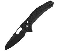 Coltello QSP Emu Tascabile Lama: 14C28N, nero, G10 nero ruvido QS164-C2