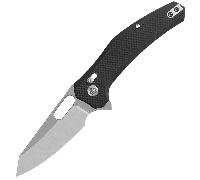 Coltello QSP Emu Tascabile Lama: 14C28N, stonewash, G10 nero ruvido QS164-C1