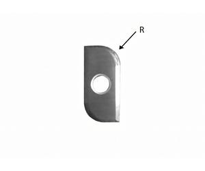 Coltello reversibile in metallo duro R5 small silver