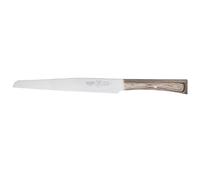 coltello salumi cm 24, colore nocciola, manico in paperstone nocciola