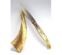 COLTELLO SARDO PATTADA ARTIGIANALE MANICO in CORNO COLLEZIONE TASCABILE da caccia 53187
