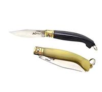 Coltello Sardo Portachiavi tipo Pattada manico in resina coltellino piccolo da collezione piccolo manico in resina sardegna Coltellino tascabile (Manico Bianco)