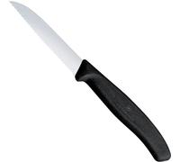 Coltello spelucchino seghettato, lunghezza 80/189 mm - nero