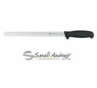 COLTELLO SUPRA SALMONE LAMA ALVEOLATA CM.28