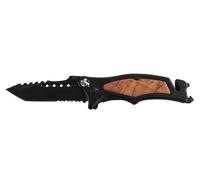 Coltello Tascabile cm 21 Manico in Alluminio e Inserti Legno 26611 Ausonia