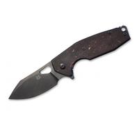 Coltello tascabile Fox Knives Yaru FX-527CF Space Coral Copper Carbon Fibre, design di Jesper Voxnae