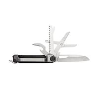Coltello Tascabile Gerber con 7 Funzioni, Multiutensile con Lama Liscia, con Forbici e Sega, Armbar Scout, Grigio/Argento, Acciaio Inossidabile/Alluminio, 1064399