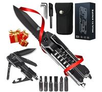 Coltello tascabile multitool per uomo 21 in 1, regalo di compleanno per lui papà partner marito, coltello multifunzionale da uomo con pinze apribottiglie per campeggio all'aperto
