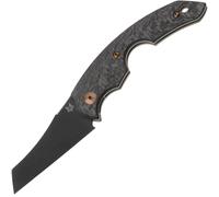 Coltello Tascabile Pieghevole Fox Virtus Lama in Acciaio Inox Becut Pvd, Manico in Fibra di Carbonio
