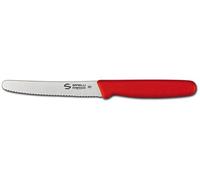 Coltello tavola dentato cm 11 rosso linea Supra di Sanelli Ambrogio