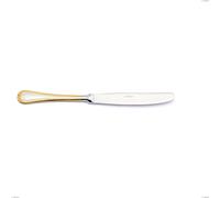 Coltello tavola Firenze oro, acciaio 18-10, oro 24 carati , spessore 2.5 mm, lunghezza 240 mm cromo