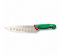 Coltello trinciante professionale cm 21 lama olivata per taglio e trito verdure frutta manico ergonomico antiscivolo