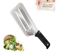 Coltello tritatutto in acciaio inossidabile, taglierina a doppia lama, tritatutto e affettatrice multifunzionale in acciaio inossidabile, per verdure, cavoli e altro ancora (Nero)
