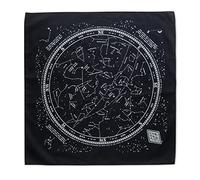 Colter Co. Constellation emergenza sopravvivenza bandana, Unisex, Black with glow in the dark ink, 22" x 22"