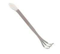 Coltivatore da Giardinaggio in Acciaio Inossidabile 3 Denti Rastrello per Piante con Corpo Solido, Impugnatura Ergonomica