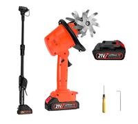 Coltivatore Portatile Senza Fili, Fresa Da Giardino Con Profondità Di Fresatura Di 10 Cm E Larghezza Di Fresatura Di 10 Cm, Motocoltivatore Elettrico A Batteria,With1.3mExtension-1battery
