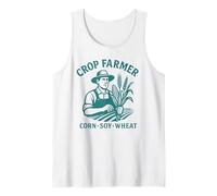 Coltivazione Farmer Mais Soia Grano Agricoltura Design Canotta