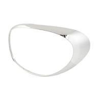 Coltre Luce Posteriore Cromata per 500L 2014-2018, Anello Decorativo Leggero Fluttuante Cromato Elegante, Luce Leggera e Permanente sul Design di Ricambio (A destra: