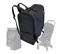 Colu Kid Borsa da viaggio per passeggino, zaino, accessori per passeggino, compatibile con carrelli Cybex Coya, Beezy, Eezy, Nero , Borsa da viaggio per passeggino di grande capacità