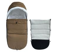 Colu Kid Coprigambe universale per passeggino caldo compatibile con Babyzen YOYO - aggiungere imbottitura spessa, fodera morbida e superficie resistente agli spruzzi - lavabile in lavatrice (caffè)