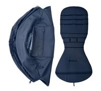 Colu Kid Tenda da sole e cuscino per passeggino compatibile con Babyzen YOYO 2 e YOYO+, kit di ricambio per passeggino, tessuto impermeabile a doppio strato (nero)