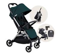 Colugo The One Stroller - Passeggino leggero e compatto, facile da piegare e da viaggio, grande cestino portaoggetti, pieghevole con una mano, include parapioggia, barra paraurti, portabicchieri (pino