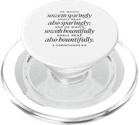 Colui che semina abbondantemente 2 Corinzi 9:6 Versetto della Bibbia PopSockets PopGrip per MagSafe