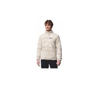 Columbia 1 2 zip sherpa rugged ridge pile bianco beige
