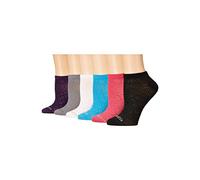 Columbia 6-Pack Mesh Lightweight No show Socks, Multi Assorted, Women's 4-10