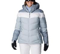 Columbia Abbott Peak Insulated Jacket, Giacca Da Sci Donna, Cirrus Grey/White/Tradewinds Grey, Taglia S
