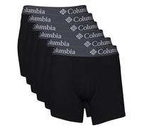 Columbia Amazon Exclusive - Confezione da 6 Boxer ad Alte Prestazioni, Nero, Large