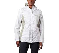 Columbia Arcadia II Jacket Giacca Impermeabile, Bianco/Flint Gr, XL Donna