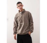 Columbia - Bent Bough - Pile tortora con zip corta-Grigio S