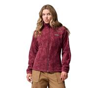 Columbia Benton Springs - Giacca da donna in pile con cerniera intera, stampa a tema floreale, XL