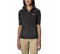 Columbia Benton Springs Vest Gilet Pile, Charcoal Heather, XS Donna