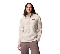 Columbia 1 2 snap benton springs pile stampato da donna bianco beige