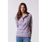Columbia Sportswear Pile Donna Benton Springs Stampata Mezza abbottonatura Viola XS