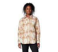 Columbia Benton Springs Shirt Jacket II Giacca di Pile, Sfocatura Marrone Cammello, S Donna