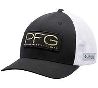 Columbia Berretto Unisex PFG Mesh Hooks Ball cap, Nero/Oro, S/M
