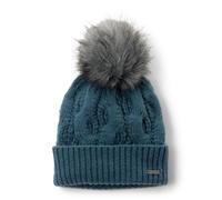 Columbia Boundless Days Cable Knit Pom Beanie, Copricapo con design a trecce, Caldo e comodo, Moda ecosostenibile, Tessuto riciclato - da donna