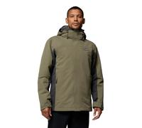 Columbia Bugaboo 4 Giacca in pile Interchange da uomo, 3 in 1, cappotto invernale Interchange, verde pietra/squalo, M