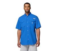 Columbia Camicia a Maniche Corte PFG Bonehead Uomo, Blu Acceso., XX-Large