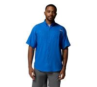 Columbia Camicia a Maniche Corte Tamiami 2 da Uomo, a Maniche Corte, Blu Vivo, M