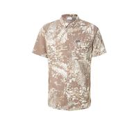 COLUMBIA Camicia funzionale marrone chiaro / bianco Uomo COLUMBIA XXL