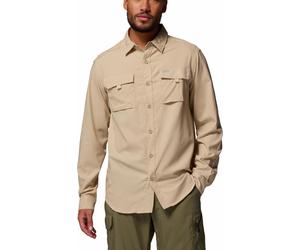 Columbia - Camicia tecnica con protezione solare e traspirabilità - Silver Ridge Utility II LS Shirt Ancient Fossil per Uomo in Poliestere Riciclato - Taglia XL - Beige
